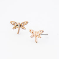 Dragonfly Stud Bud Earrings