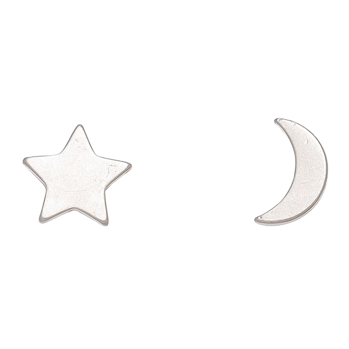 Stud Buds Silver Moon/Star Stud Earrings