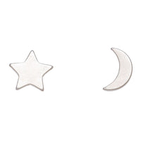 Stud Buds Silver Moon/Star Stud Earrings