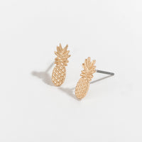 Stud Buds Gold Pineapple Stud Earrings