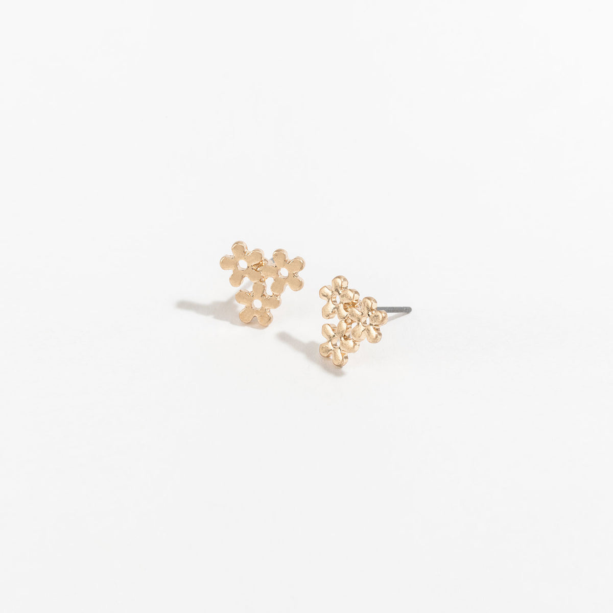 Stud Buds Gold Flowers Stud Earrings