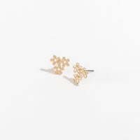 Stud Buds Gold Flowers Stud Earrings