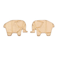 Stud Buds Gold Elephant Stud Earrings