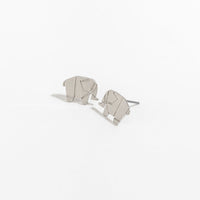 Stud Buds Silver Elephant Stud Earrings