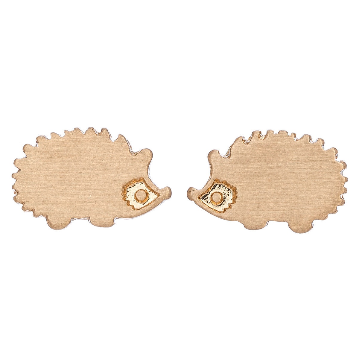 Stud Buds Gold Hedgehog Stud Earrings