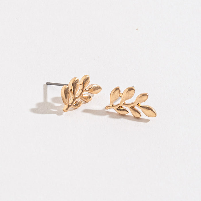 Leaf Stud Buds Earrings