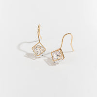 Dazzler Cubic Zirconia Diamond Drop Earrings