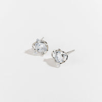 Dazzler Cubic Zirconia Triangular Stud Earrings