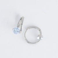 Dazzler Twisted Cubic Zirconia Hoop Earrings