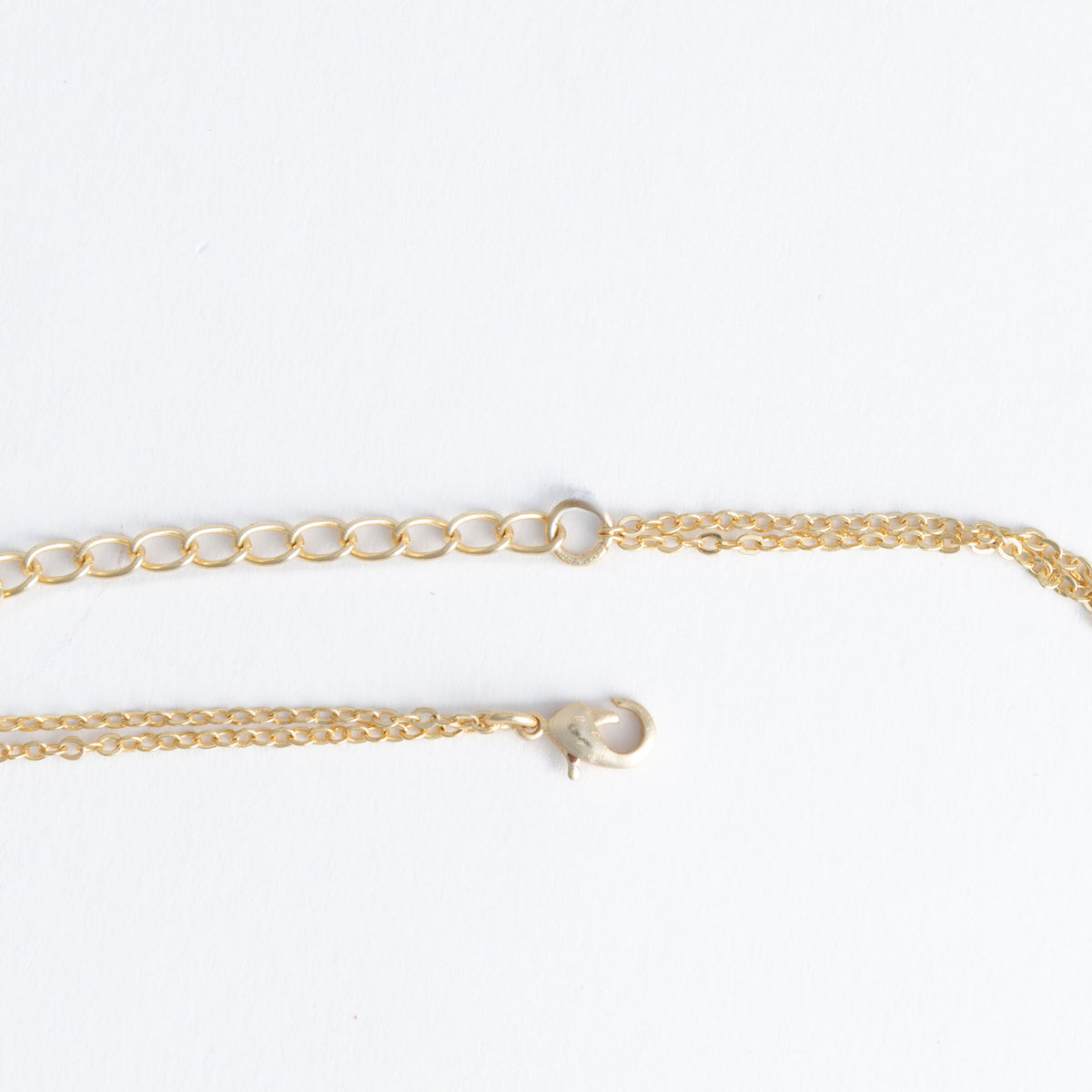 Ash 18k Gold Layered Stone Pendant Necklace