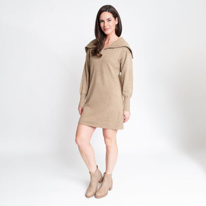 Alessia Quarter Zip Sweatshirt Dress