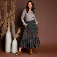Joie Paisley Tiered Maxi Skirt