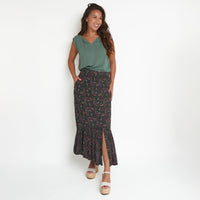 Joie Paisley Tiered Maxi Skirt