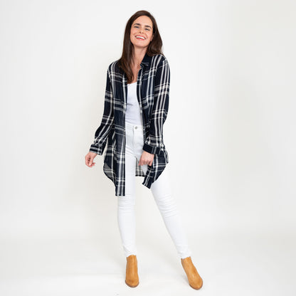 Hunter Plaid Duster Shirt