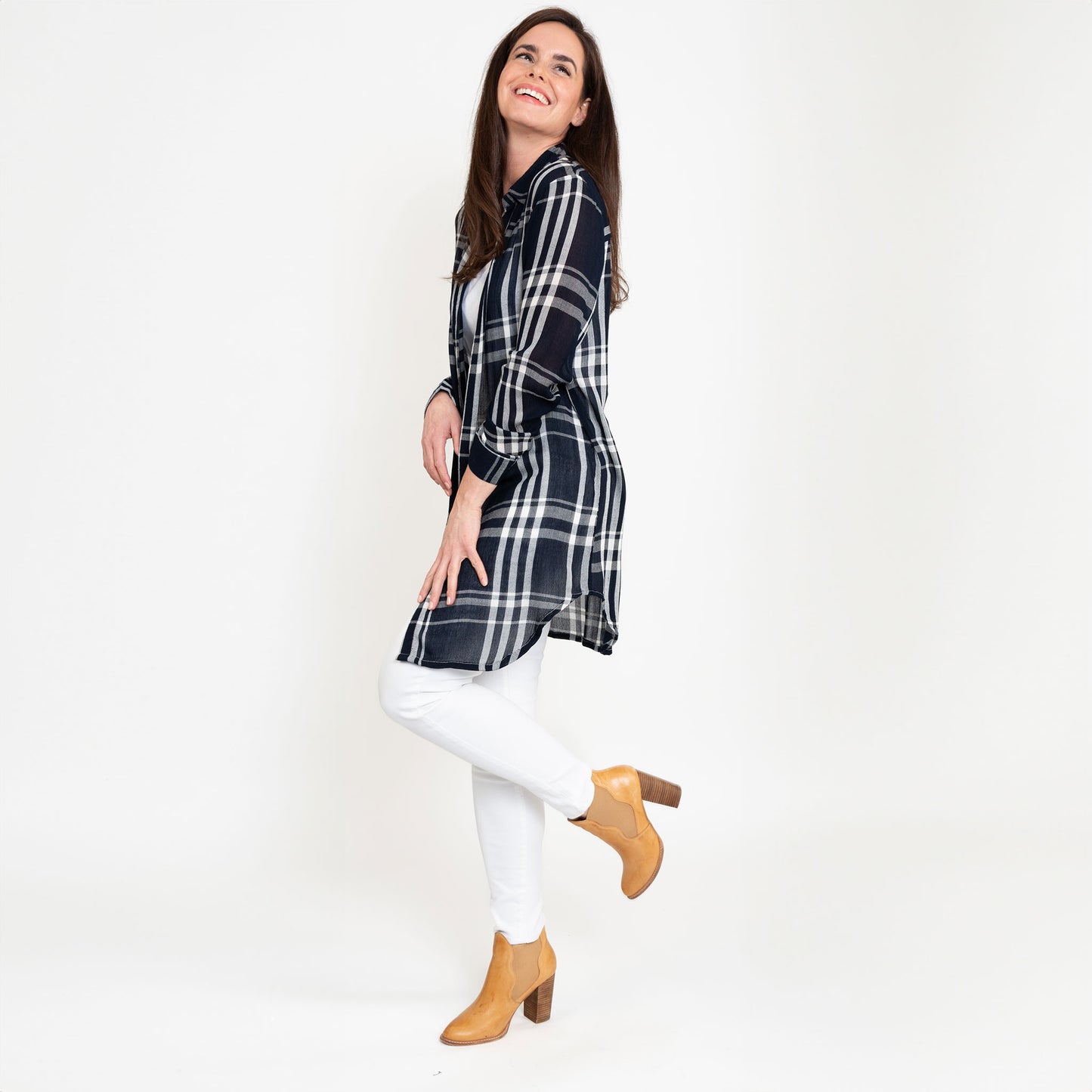 Hunter Plaid Duster Shirt