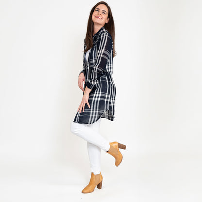 Hunter Plaid Duster Shirt