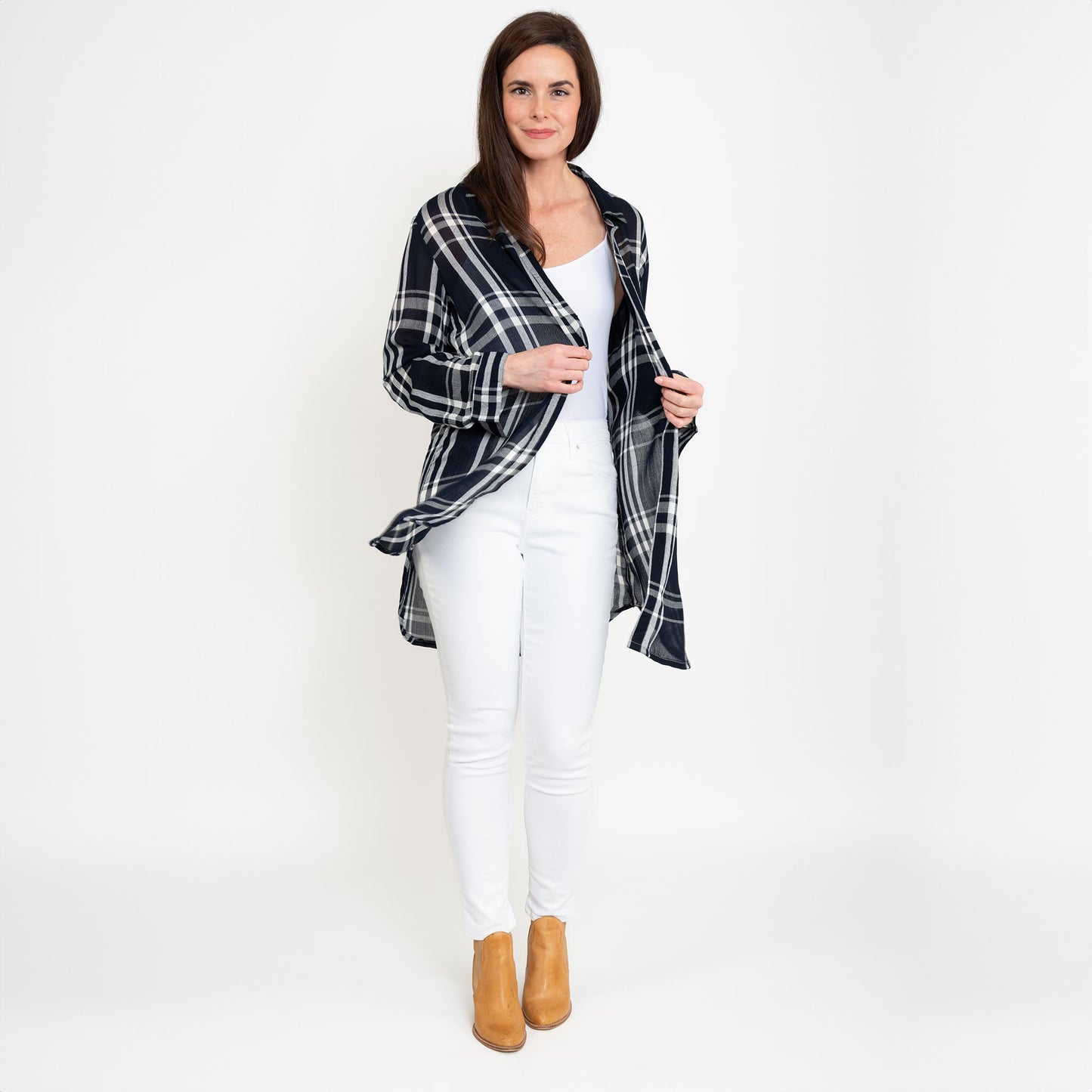 Hunter Plaid Duster Shirt