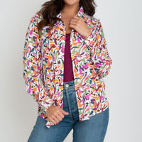 Alexa Long Sleeve Button Up Top