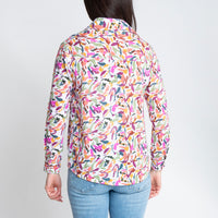 Alexa Long Sleeve Button Up Top