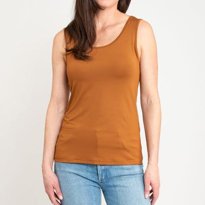 Audrey Reversible Scoop Neck and V-Neck Stretch Tank Top
