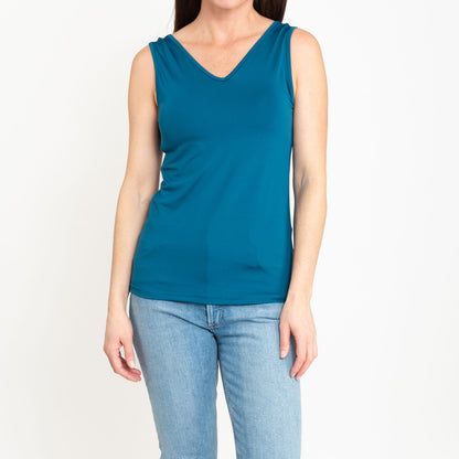 Audrey Reversible Scoop Neck and V-Neck Stretch Tank Top
