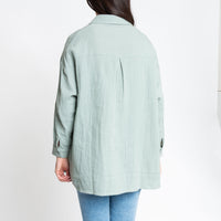 Aaliyah Gauze Long Sleeve Button Up Top