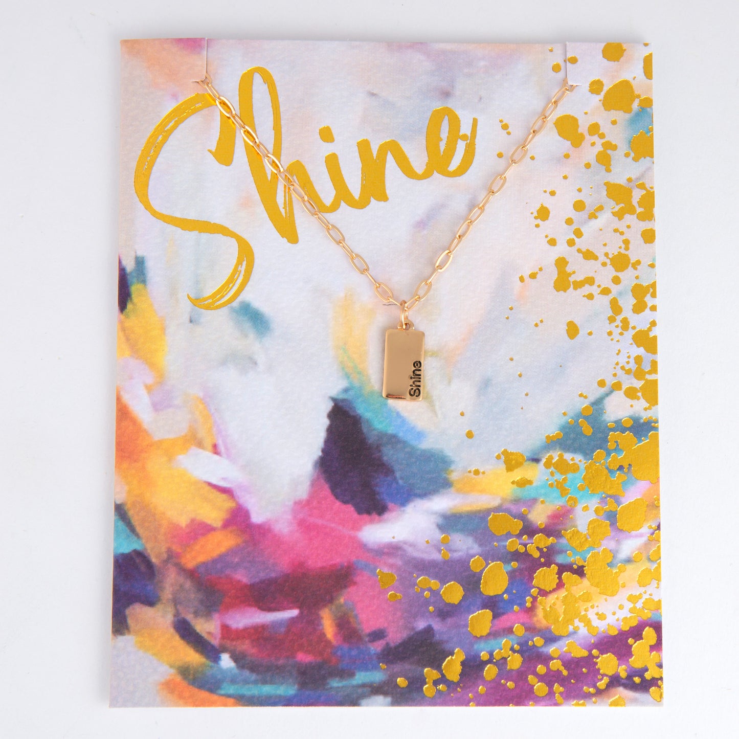 Amira Shine Greeting Card with Pendant Necklace