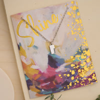 Amira Shine Greeting Card with Pendant Necklace