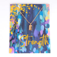 Amira Strength Greeting Card with Pendant Necklace