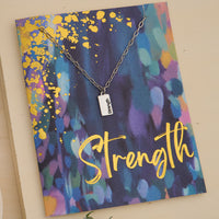 Amira Strength Greeting Card with Pendant Necklace