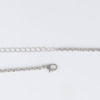 Tyla Denim Flower Pendant Necklace