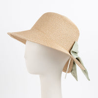 Zaya Boho Ponytail Sun Hat with Bow