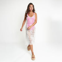 Nova Crochet Swim Cover Up Beach Dress