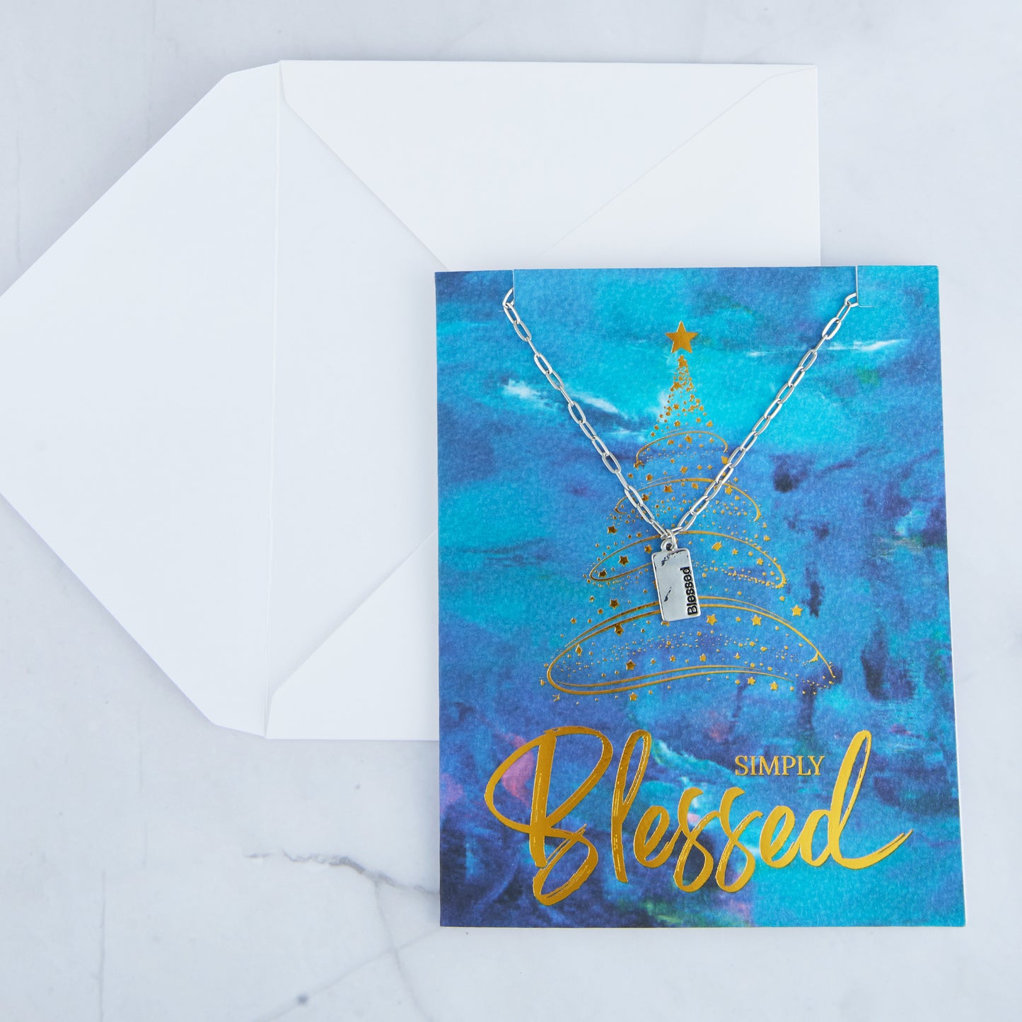 Amira Simply Blessed Greeting Card with Pendant Necklace