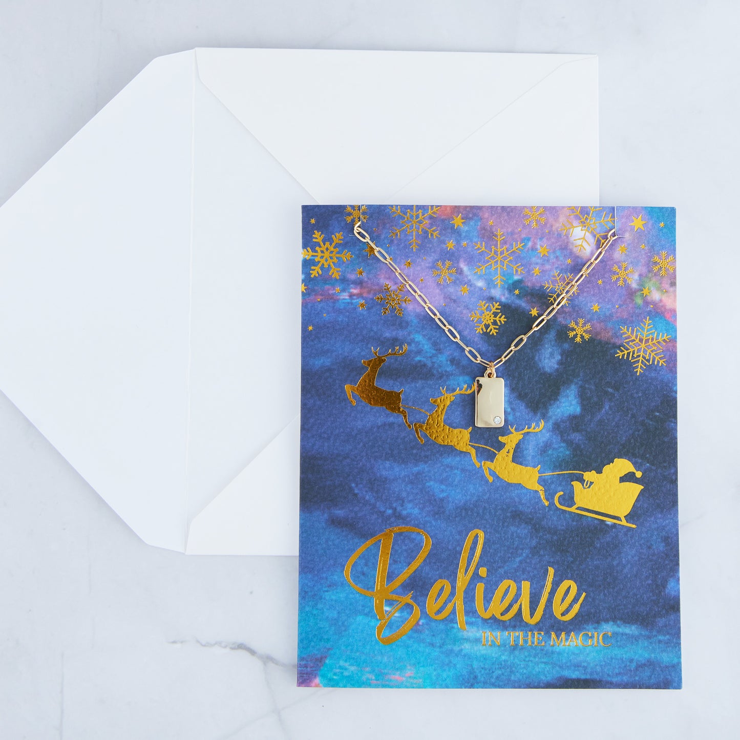 Amira Believe Greeting Card with Pendant Necklace