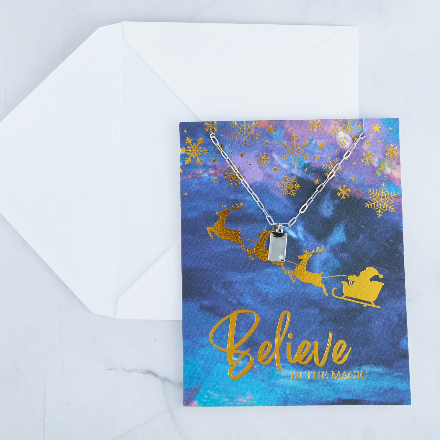 Amira Believe Greeting Card with Pendant Necklace