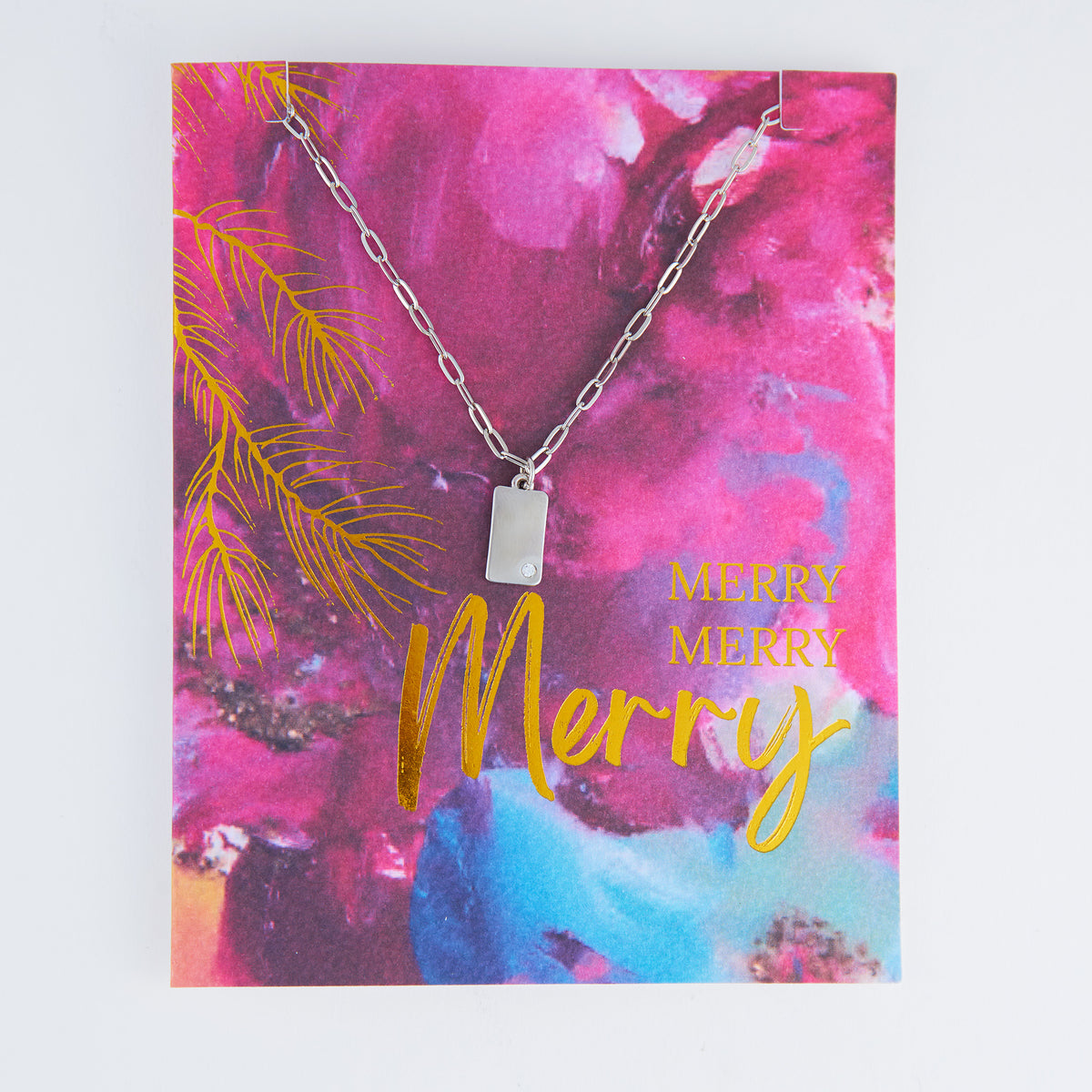 Amira Merry Greeting Card with Pendant Necklace