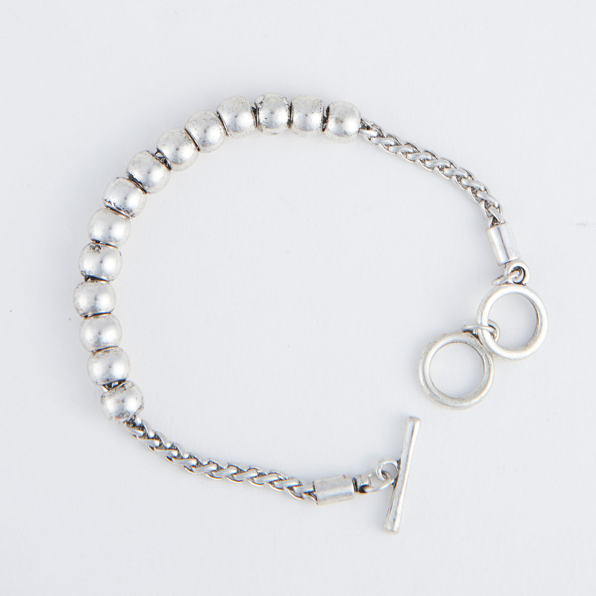 Wild Spirit Darcie Silver Beaded Bracelet