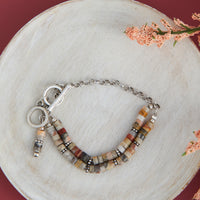 Wild Spirit Darby Agate Multi Row Beaded Bracelet