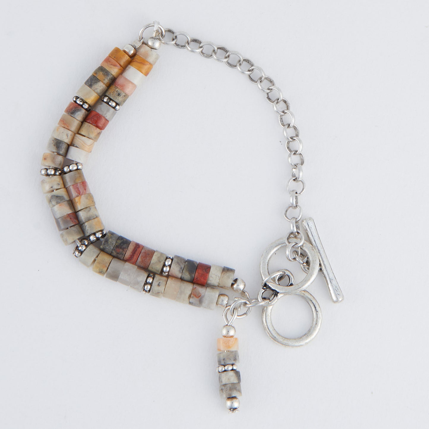 Wild Spirit Darby Agate Multi Row Beaded Bracelet