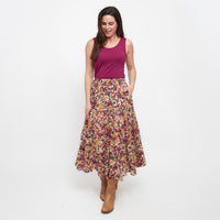 Hazel Georgette Tiered Maxi Skirt