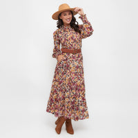 Hazel Georgette Tiered Maxi Skirt