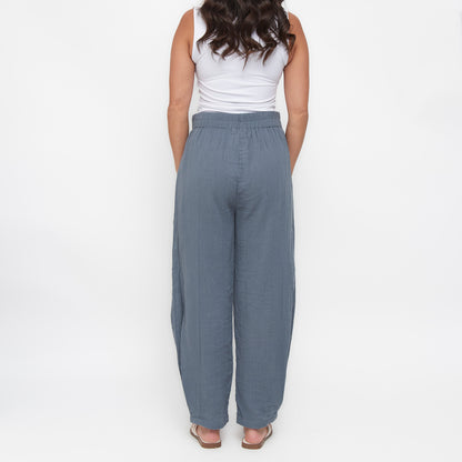 Jasmine Patch Pocket Cotton Gauze Tapered Pants
