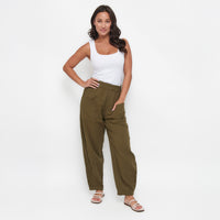 Jasmine Patch Pocket Cotton Gauze Tapered Pants
