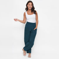 Jasmine Patch Pocket Cotton Gauze Tapered Pants