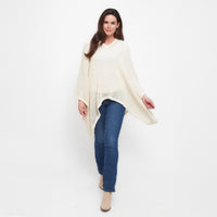 Presley One Size Open Sweater Knit Poncho