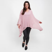 Presley One Size Open Sweater Knit Poncho