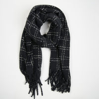 Riley Plaid Fringe Winter Scarf