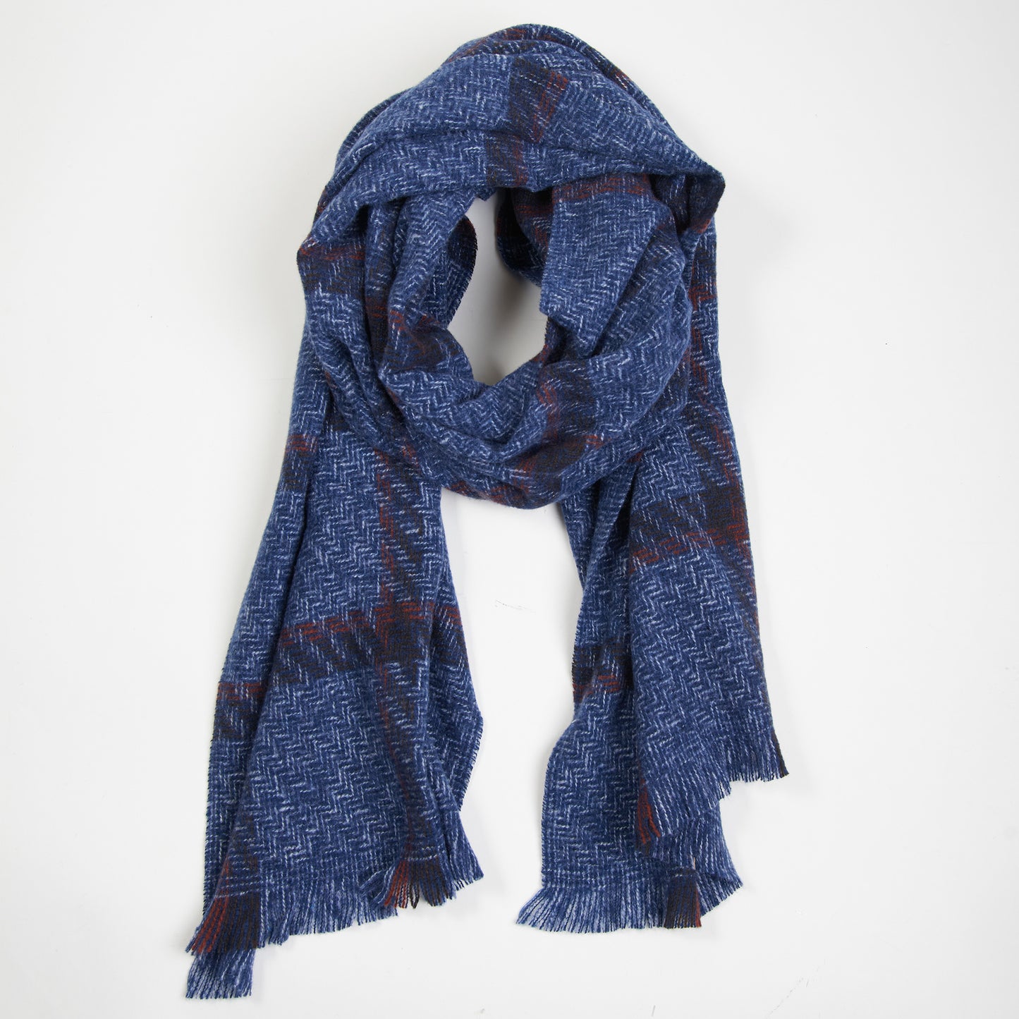 Cameron Wool Blend Windowpane Winter Scarf