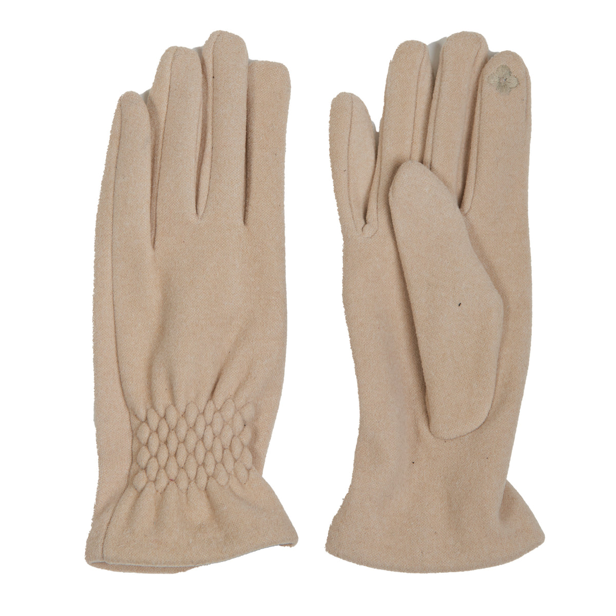 Rikki Fishtail Faux Suede Texting Winter Glove